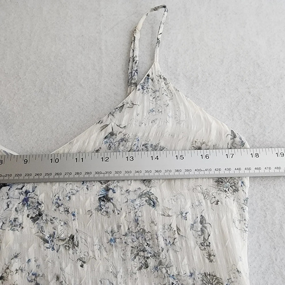 Chelsea and Walker Silk Asymmetrical Floral Midi Dress - Picture 10 of 11